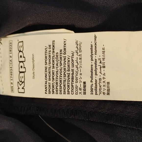 NWT Men's Kappa Blue Marine Training. Bajo Shorts XXL - Picture 12 of 16